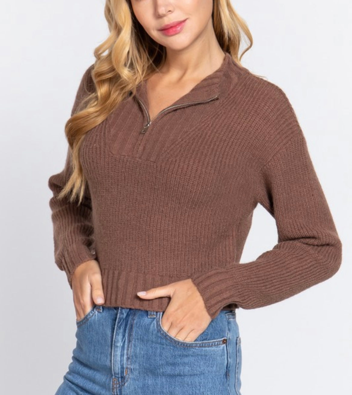 Zip Neck Sweater