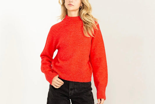 High neck sweater