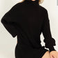 Turtleneck sweater dress