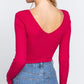 V-Neck ribbed crop sweater