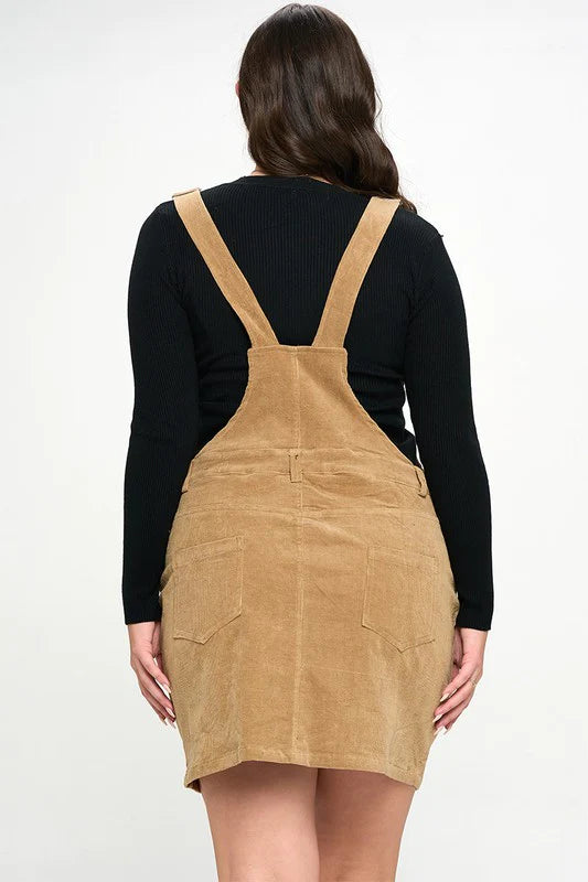 Corduroy overall dress