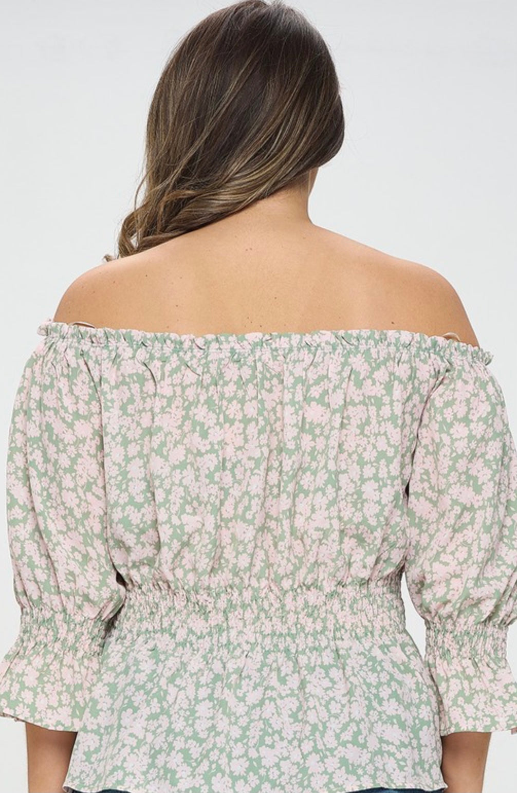 Floral off the shoulder