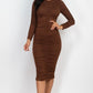 Ruched Midi Dress