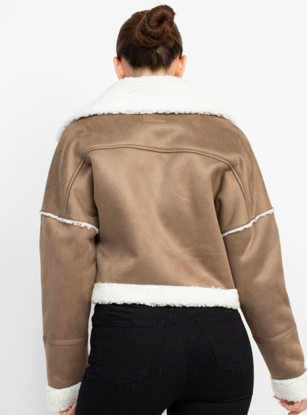 Shearling Crop Jacket