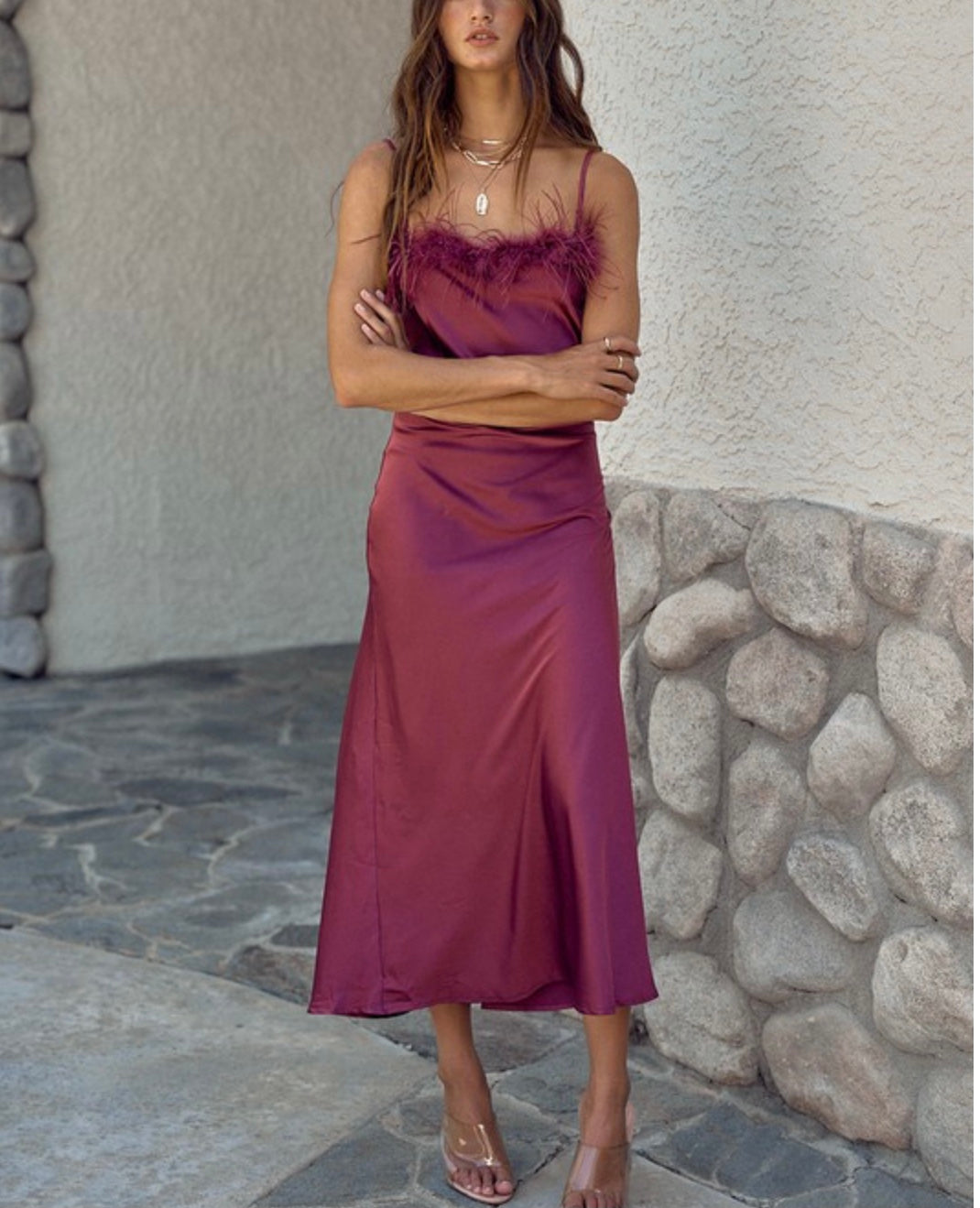 Satin night dress